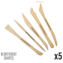 Espátulas Modelar Madera 5pc